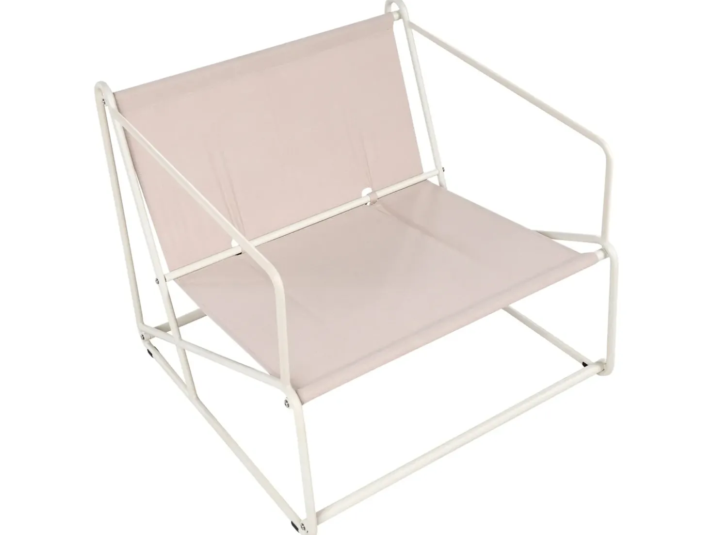 PONTE 4 personers havesofasæt Lys Beige Metal