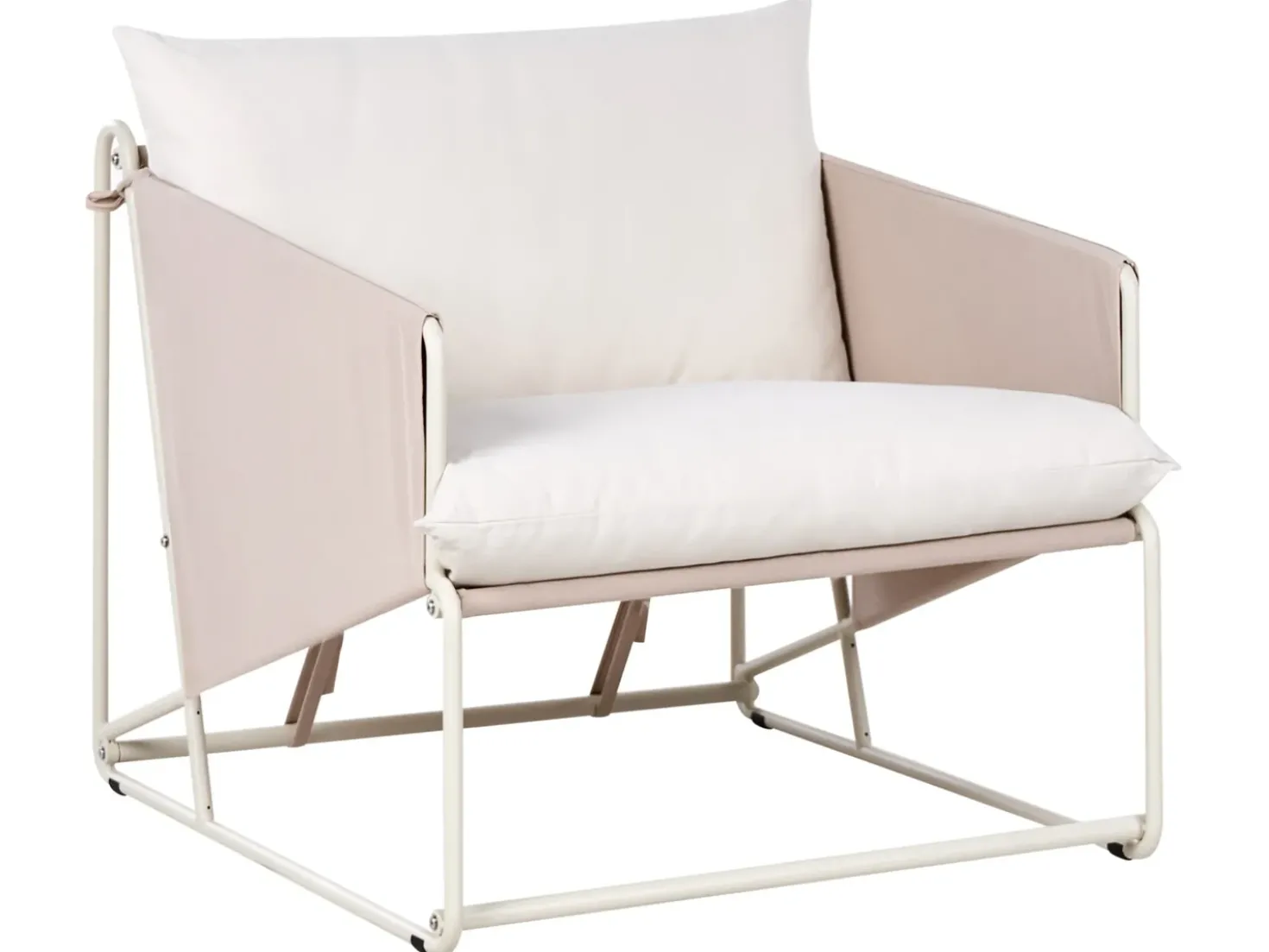PONTE 4 personers havesofasæt Lys Beige Metal