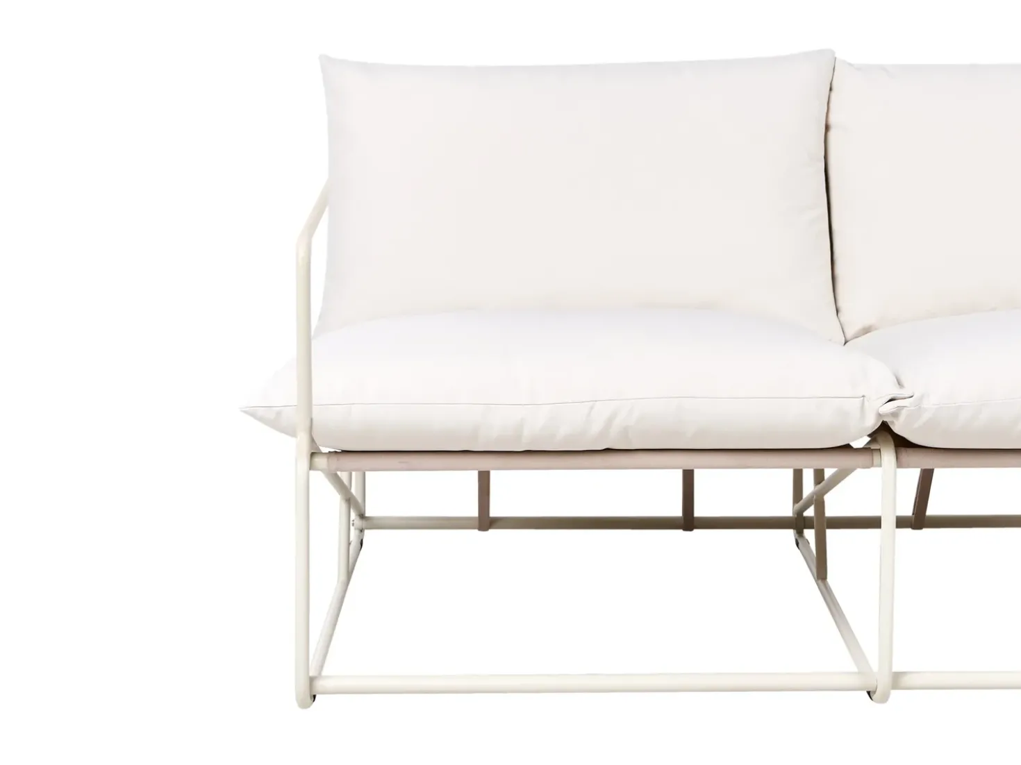 PONTE 4 personers havesofasæt Lys Beige Metal
