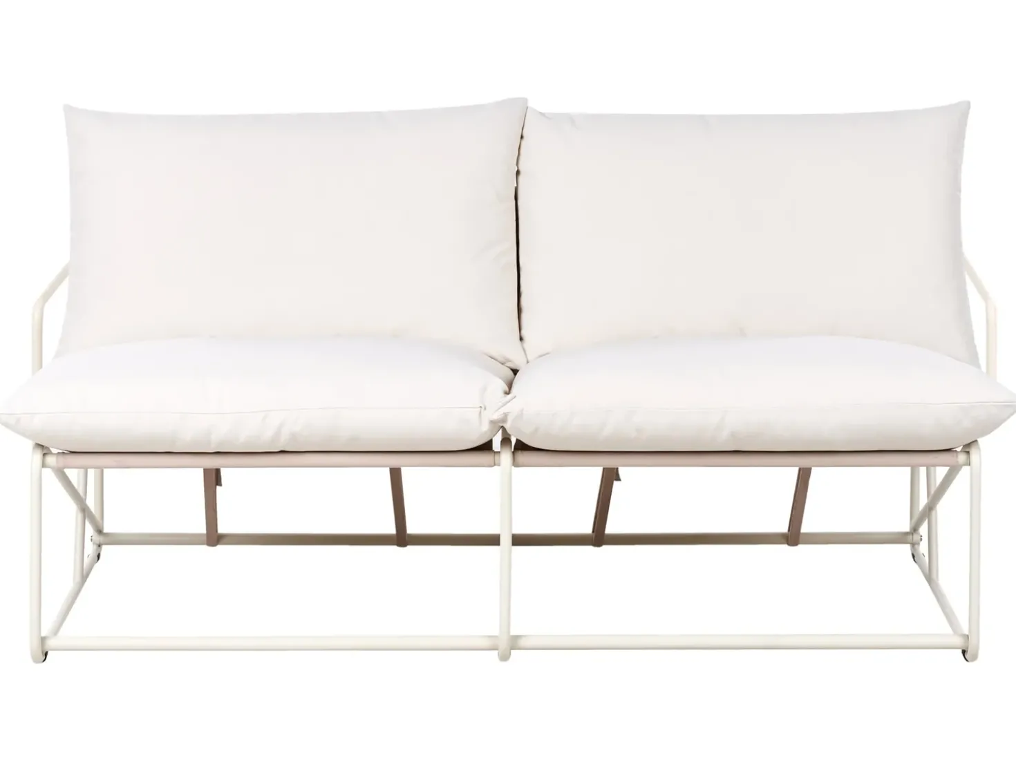 PONTE 4 personers havesofasæt Lys Beige Metal