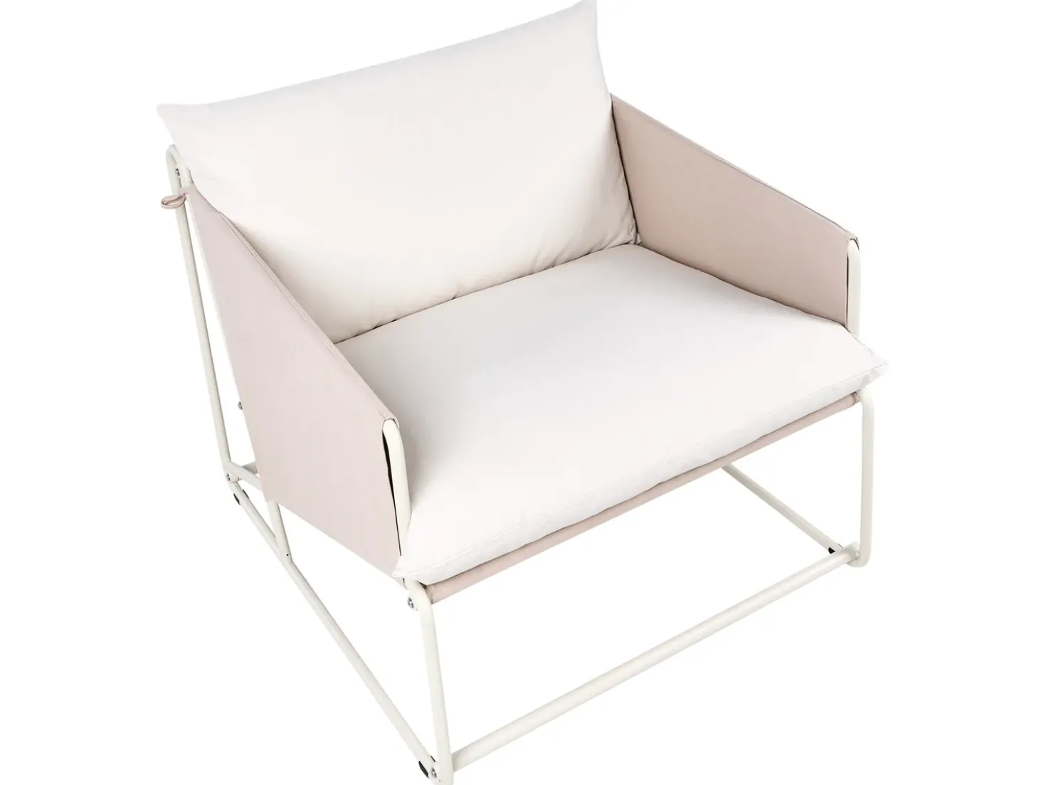 PONTE 4 personers havesofasæt Lys Beige Metal
