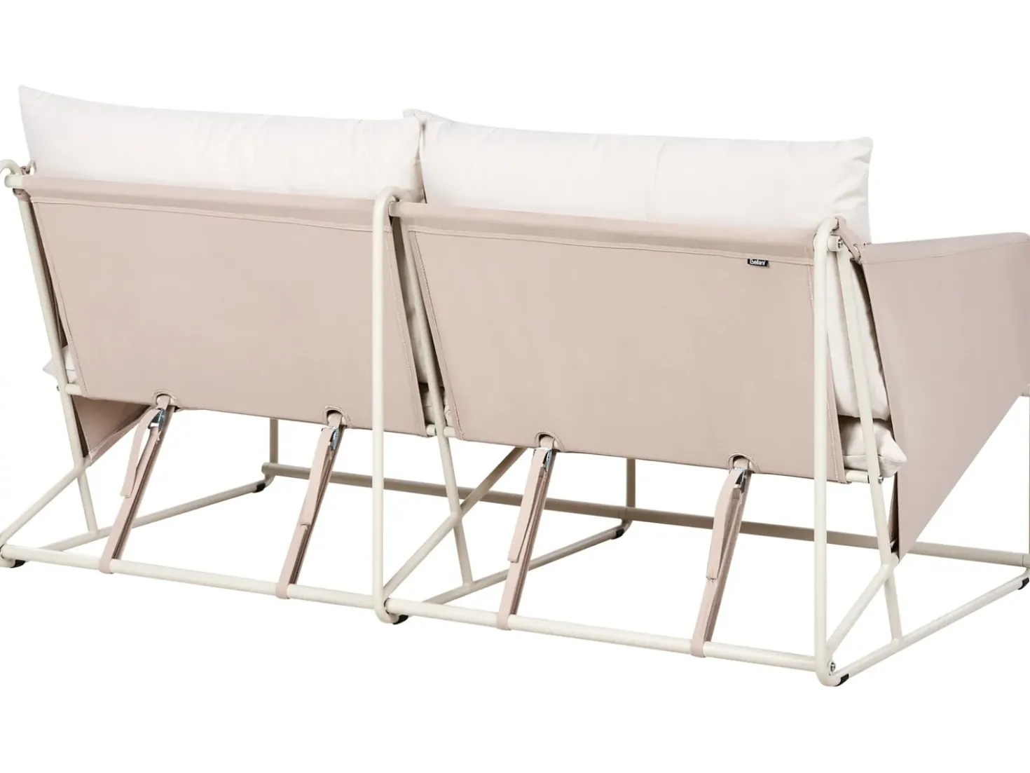 PONTE 4 personers havesofasæt Lys Beige Metal