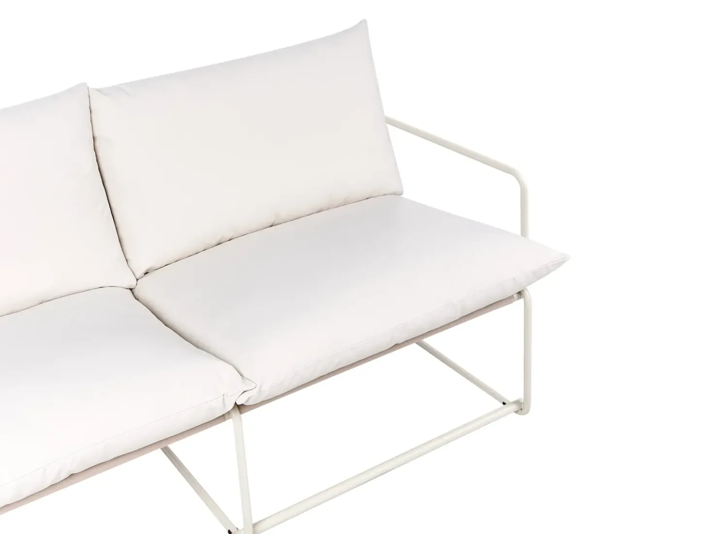PONTE 4 personers havesofasæt Lys Beige Metal