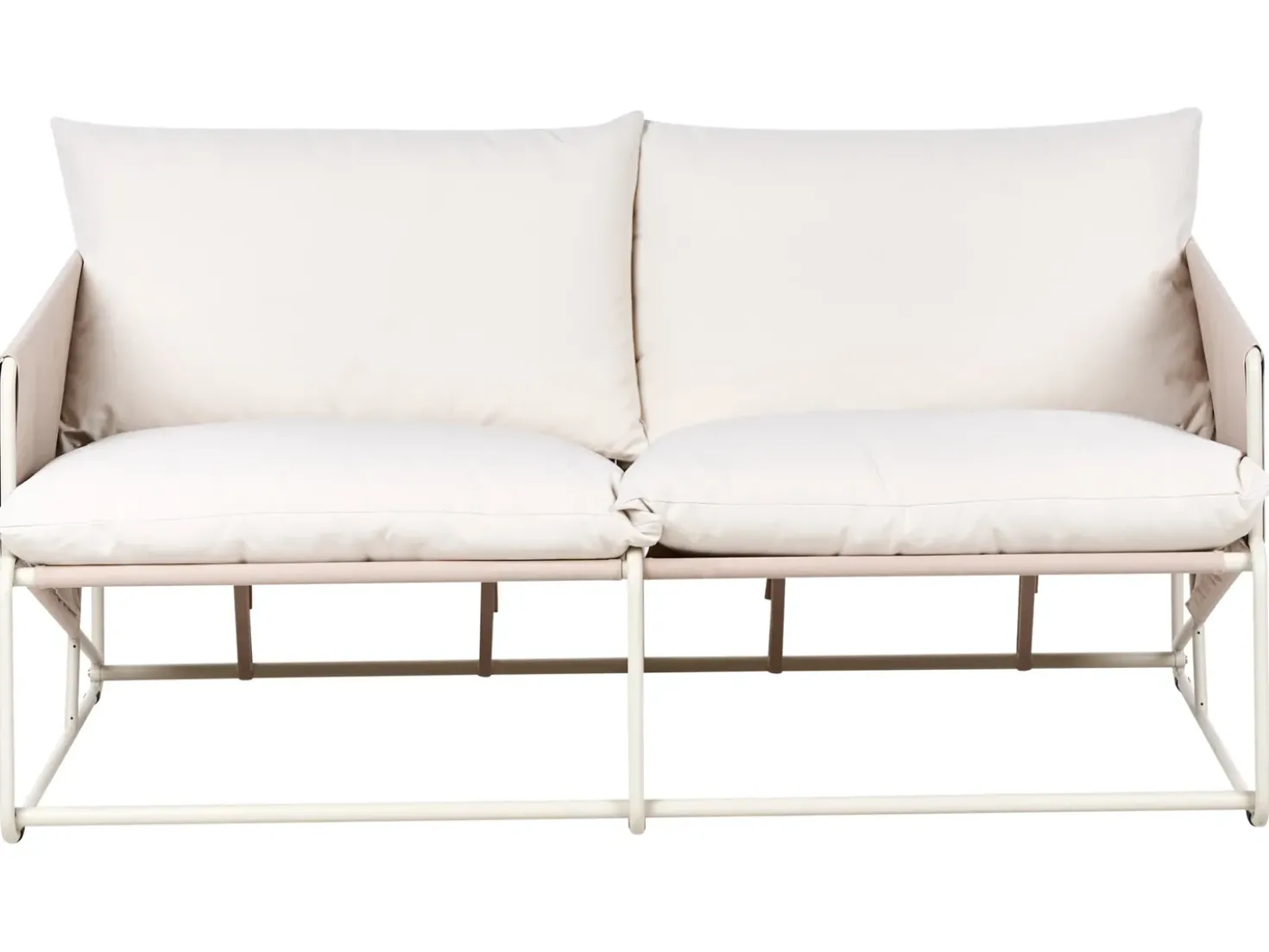 PONTE 3 personers havesofasæt Lys Beige Metal