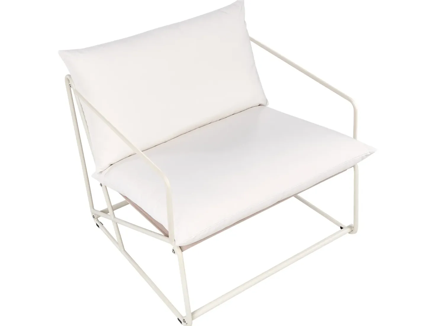 PONTE 3 personers havesofasæt Lys Beige Metal