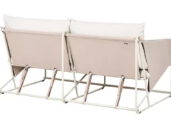 PONTE 3 personers havesofasæt Lys Beige Metal