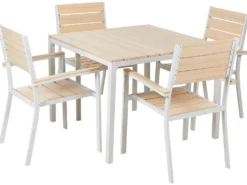 PRATO 4 personers Havemøbelsæt Beige