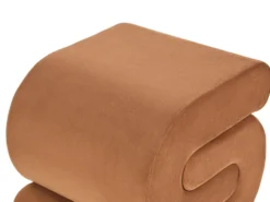 Puf ARCADIA Velour Guldbrun