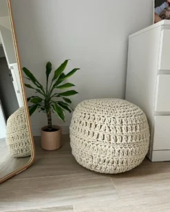 Puf ARPATU Bomuld Lys Beige