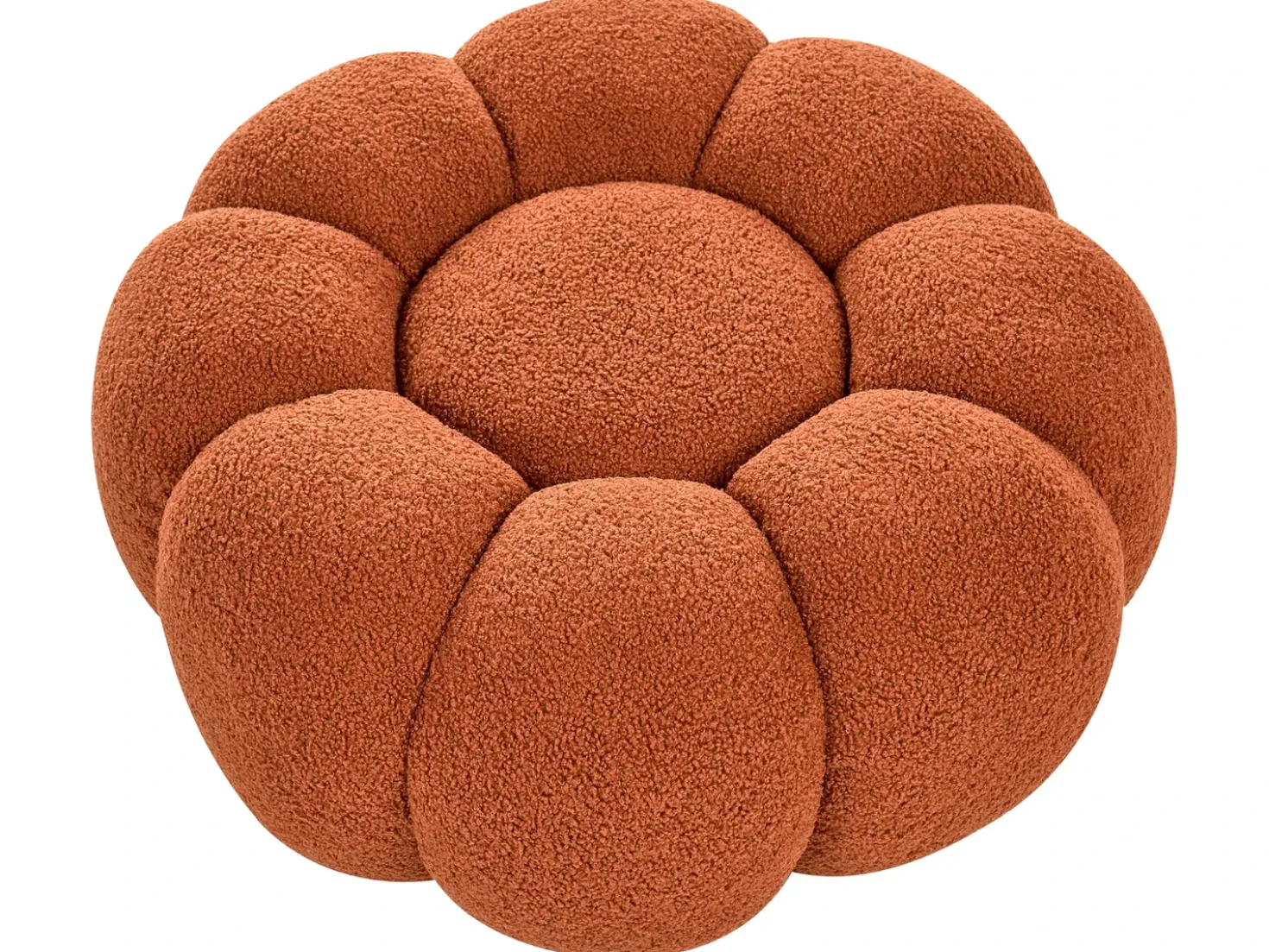 Puf BEAUFORT Boucle Brun