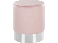 Puf BRIGITTE Velour Pastellrosa