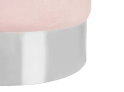 Puf BRIGITTE Velour Pastellrosa