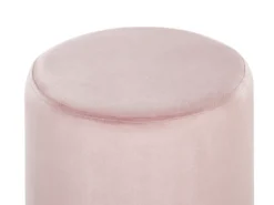 Puf BRIGITTE Velour Pastellrosa