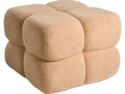 Puf CALIENTE Boucle Beige