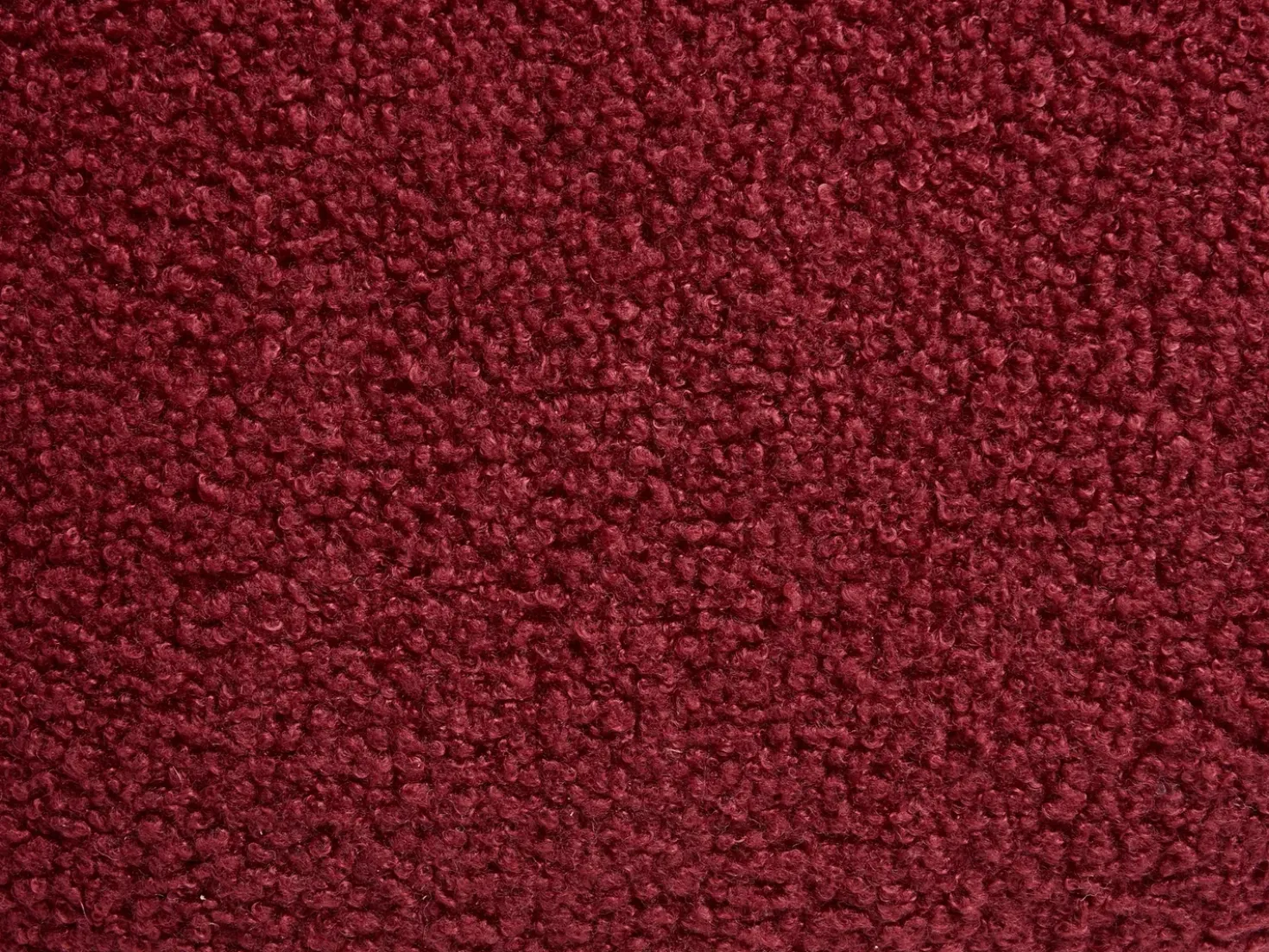 Puf CALIENTE Boucle Mørkerød