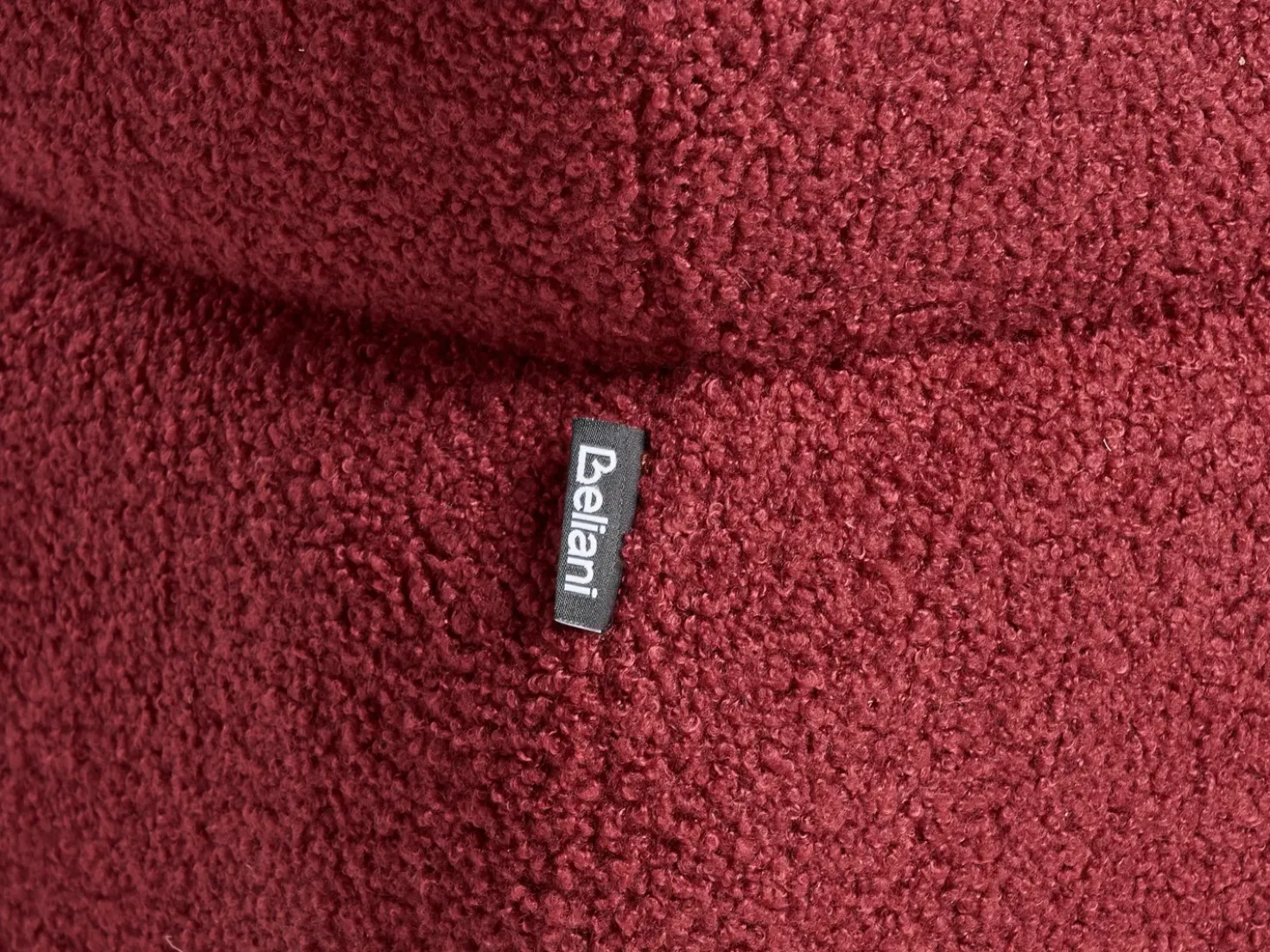 Puf CALIENTE Boucle Mørkerød