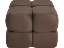 Puf CALIENTE Velour Mørkebrun
