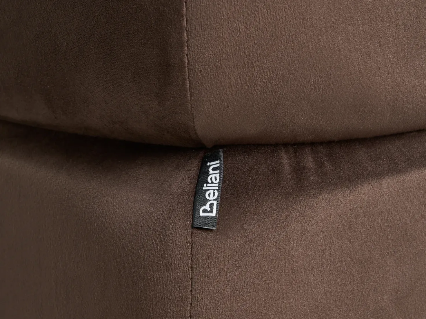 Puf CALIENTE Velour Mørkebrun