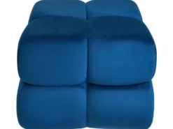 Puf CALIENTE Velour Navy Blå