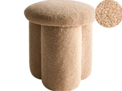 Puf CARRINGTON Boucle Beige