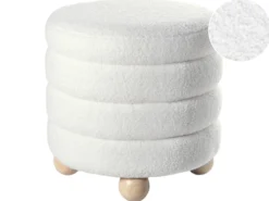 Puf CHILLY Boucle Cremehvid