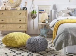 Puf CONRAD Bomuld Gul