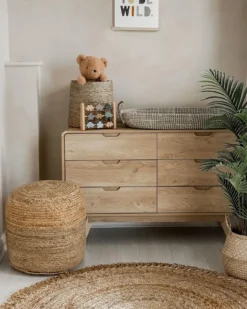 Puf DALAMA Jute Sand Beige