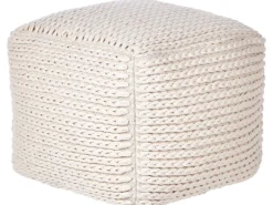 Puf DAMAN Bomuld Lys Beige
