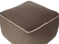 Puf DAREYN Velour Brun