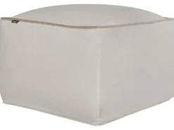 Puf DAREYN Velour Lys Beige
