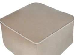 Puf DAREYN Velour Sand Beige