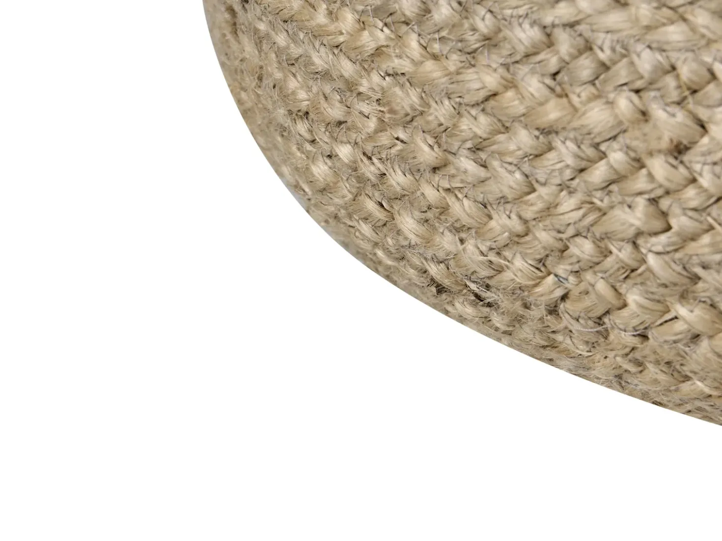 Puf DUKI Jute Brungrå