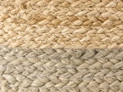 Puf DUKI Jute Brungrå
