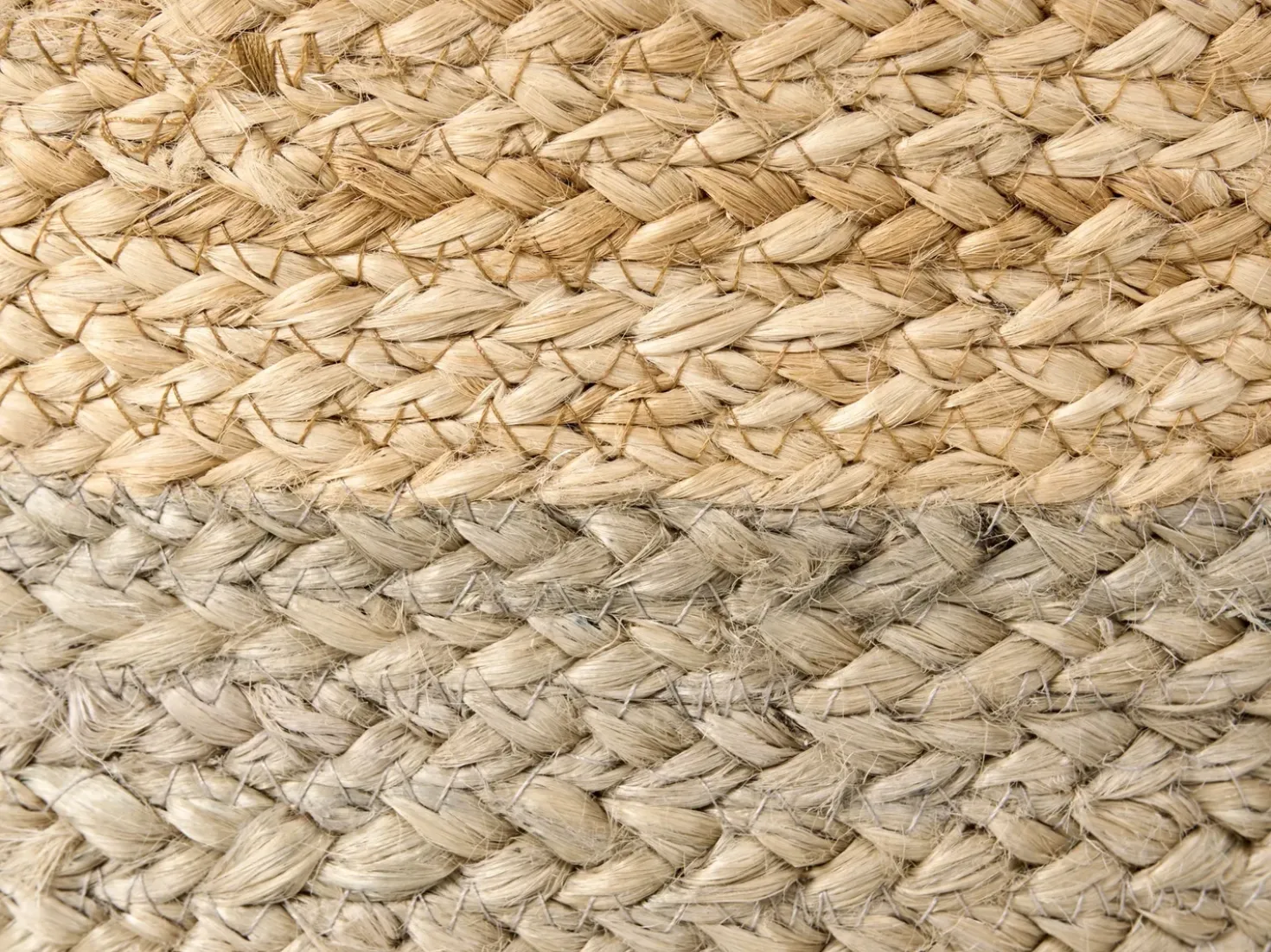 Puf DUKI Jute Brungrå