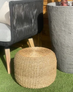 Puf HAIPHONG Søgræs Beige