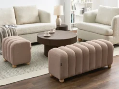 Puf IDYLLWILD Boucle Beige