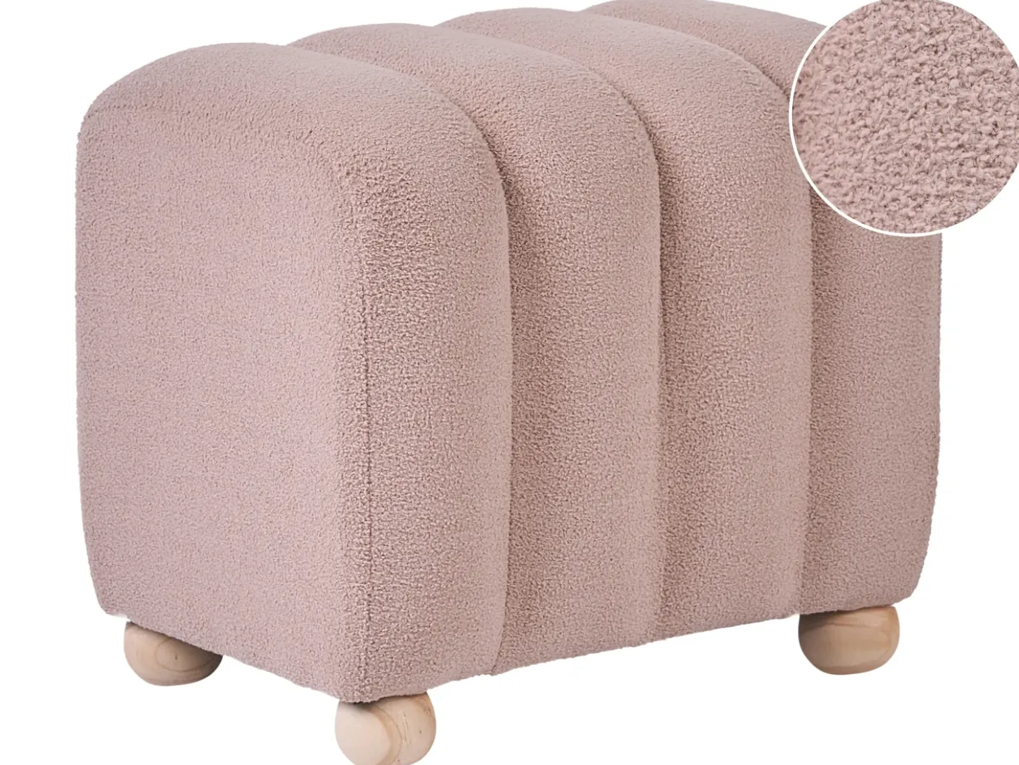 Puf IDYLLWILD Boucle Beige