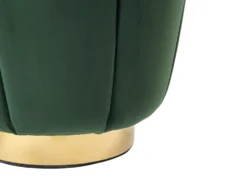 Puf IRVING Velour Mørkegrøn