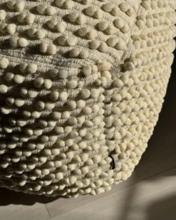 Puf KINGRI Bomuld Lys Beige