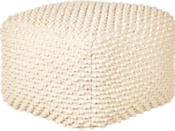 Puf KINGRI Bomuld Lys Beige