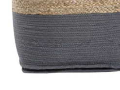 Puf KIRAMA Jute Mørkegrå