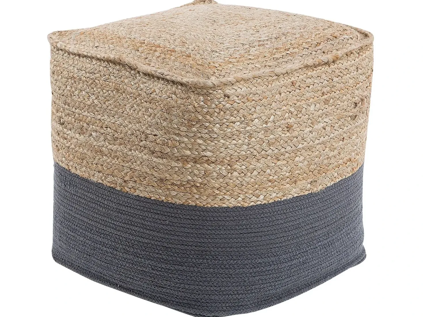 Puf KIRAMA Jute Mørkegrå