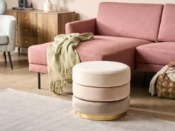 Puf LOUIN Velour Beige