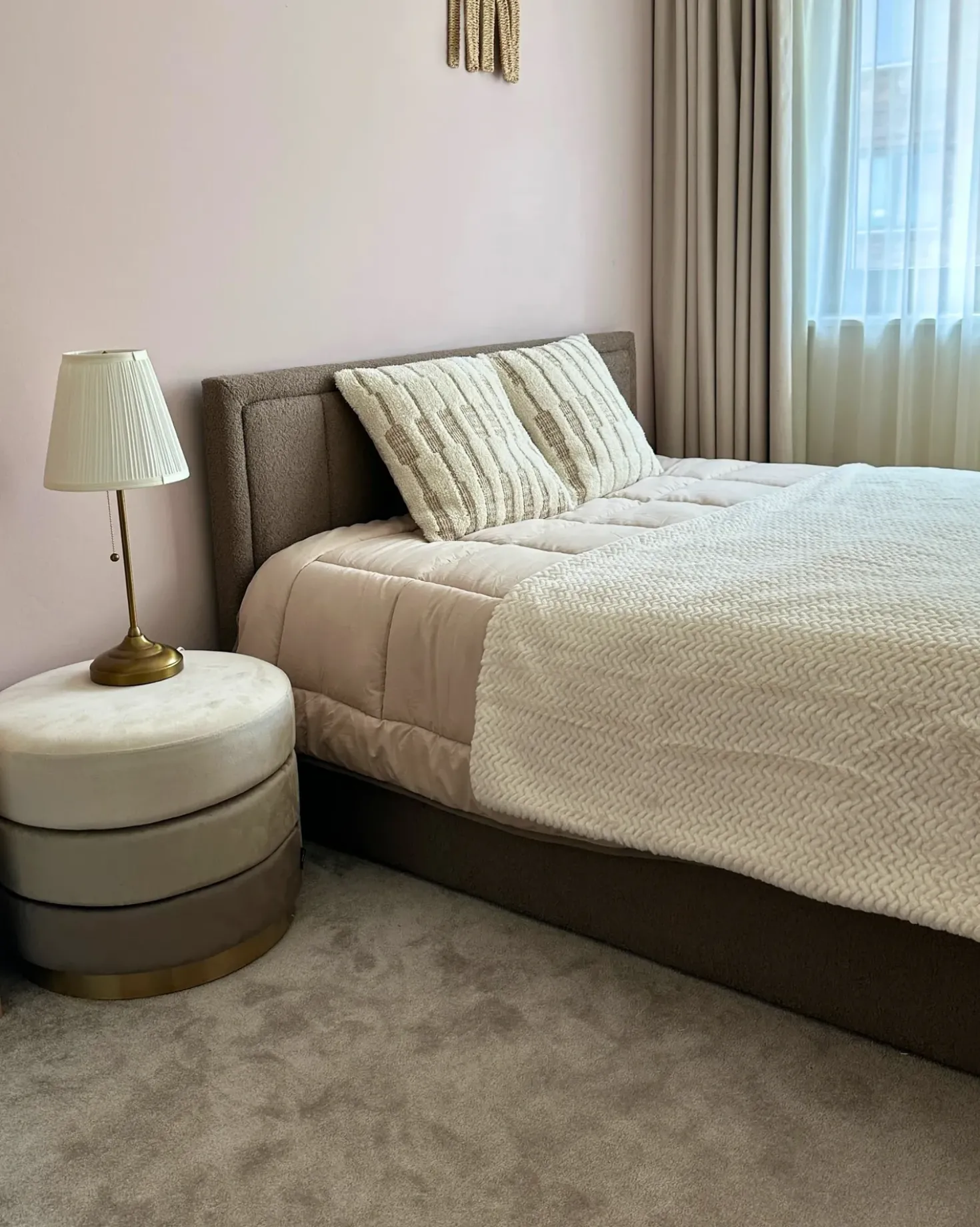 Puf LOUIN Velour Beige