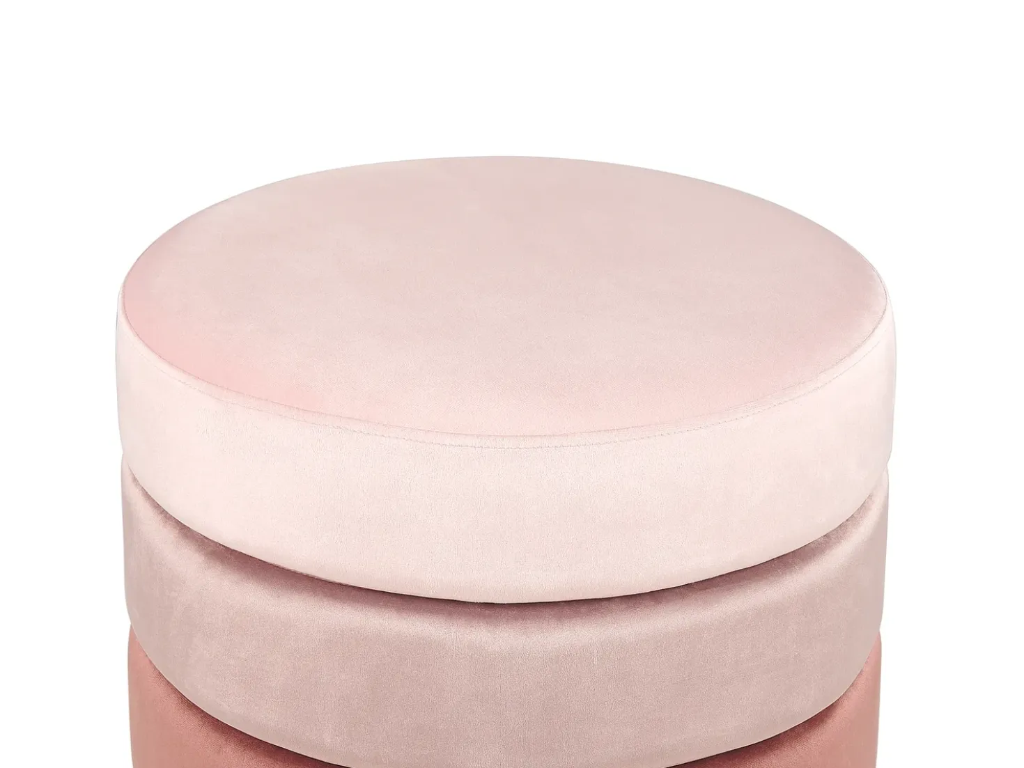 Puf LOUIN Velour Lyserød