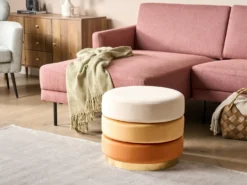 Puf LOUIN Velour Orange