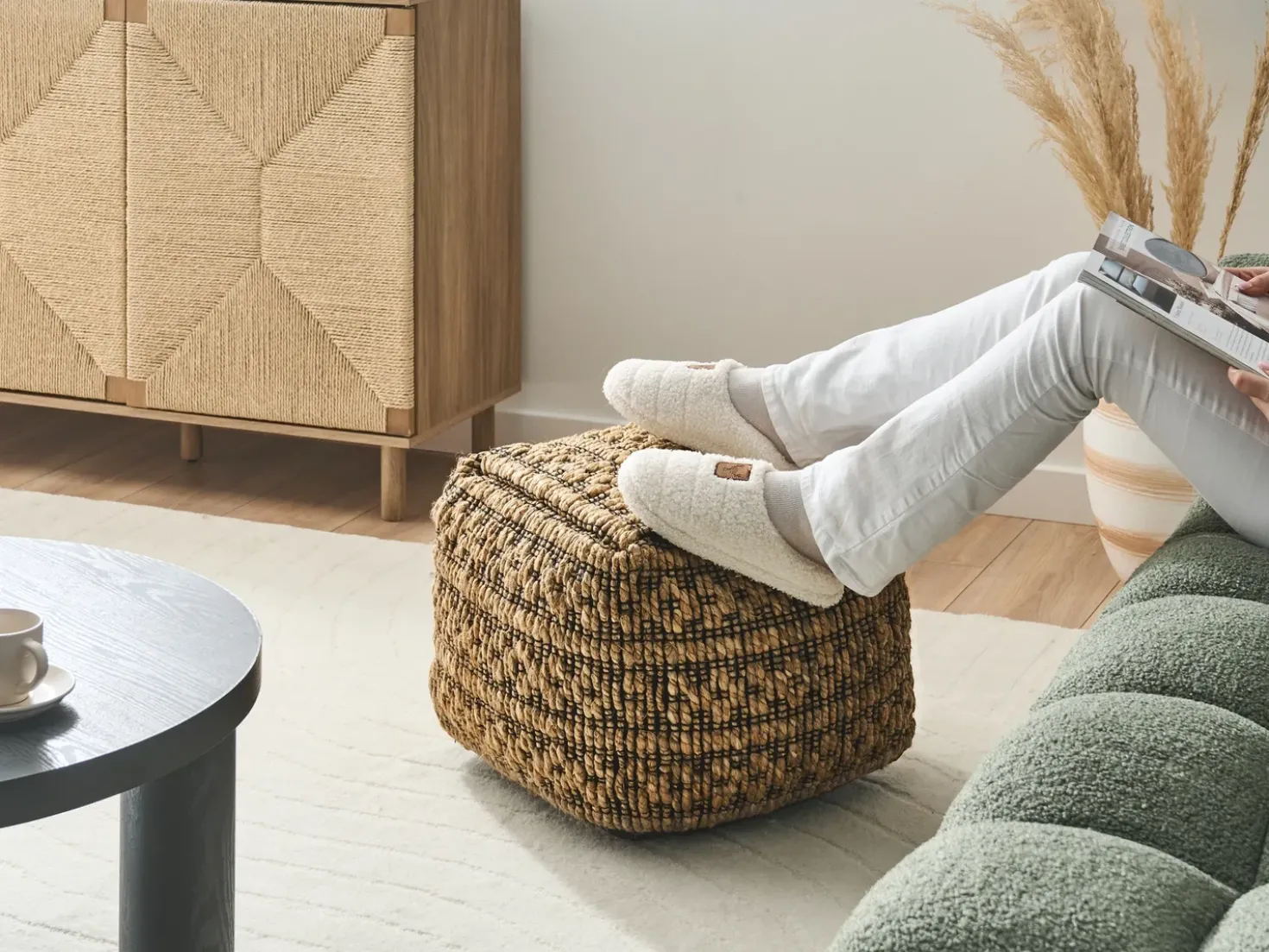 Puf MABULA Jute Beige