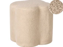 Puf MANCOS Boucle Beige