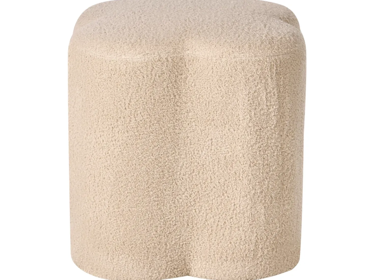 Puf MANCOS Boucle Beige