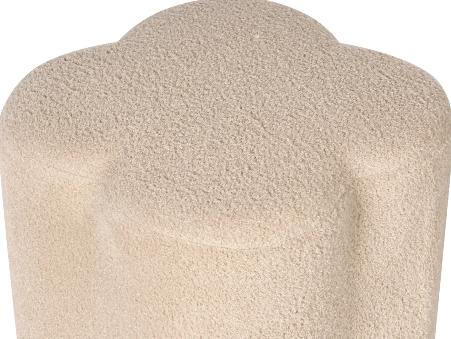 Puf MANCOS Boucle Beige